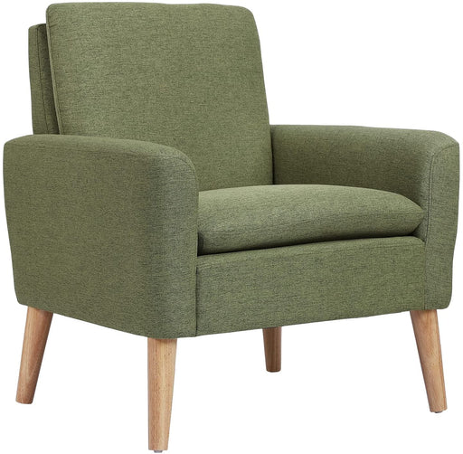 Green Mid-Century Modern Accent Chair for Living Room
