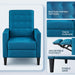 Fabric Recliner Chair Adjustable, Blue