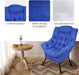 Navy High-Back Armchair for Modern Living Rooms