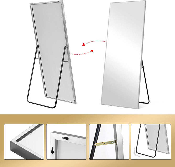 Full Length Mirror, 64″ X 21″ Aluminum Alloy Frame