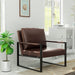 Modern Brown Loveseat and Chair Set