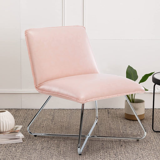 Pink Waterproof Reclining Accent Chair for Modern Spaces