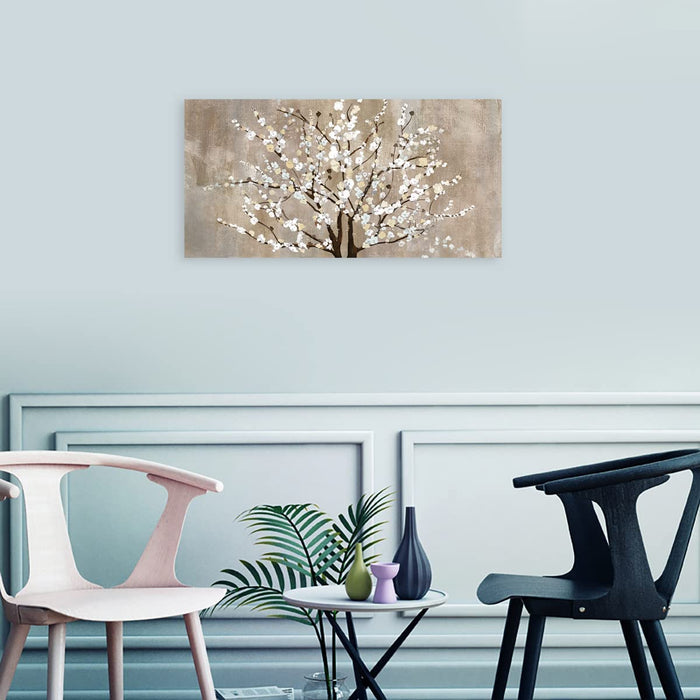 Elegant Plum Blossom Canvas Art for Home Decor