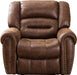 Electric Recliner Chair with Bonded Leather (Nut Brown)