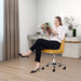 Adjustable Armless Rolling Chair for Small Spaces