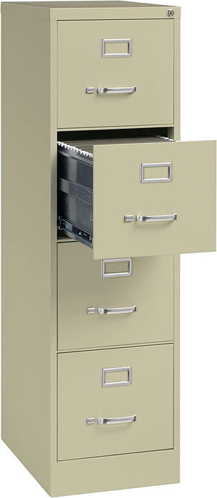 Commercial 4 Drawer Vertical File Cabinet - Putty