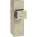 Commercial 4 Drawer Vertical File Cabinet - Putty