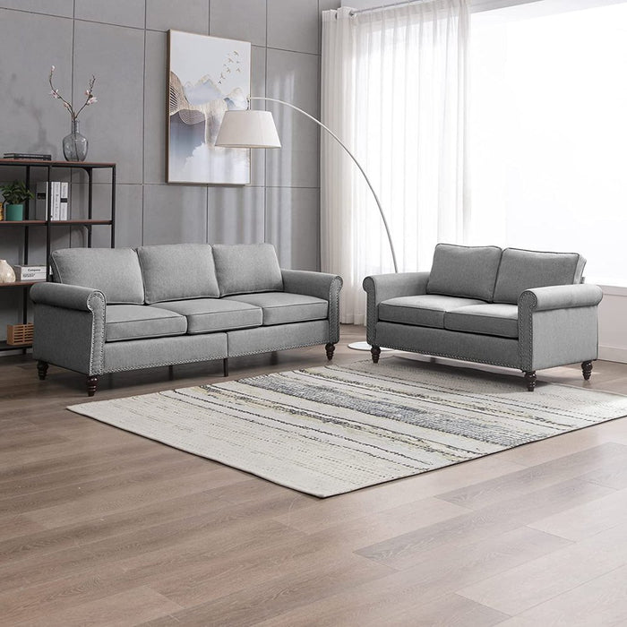 Light grey 3 online seater sofa