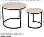 Small round Nesting Coffee Table Set (Natural)