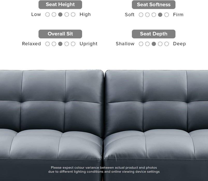 Convertible Twin Futon Sofa with Split Back