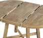 Merax Farmhouse Extendable round Wood Dining Table