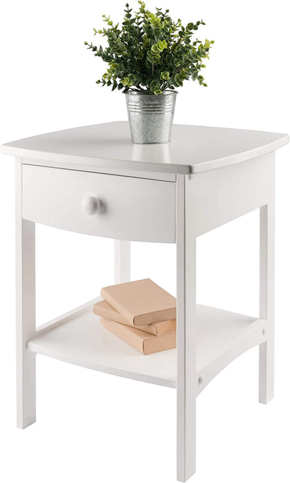 White Claire Accent Table