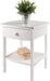 White Claire Accent Table