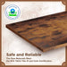 Rustic Brown Wall-Mounted Entertainment Shelf with Power Outlet