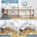 95″ Reversible L-Shaped Desk with Storage and Accessories