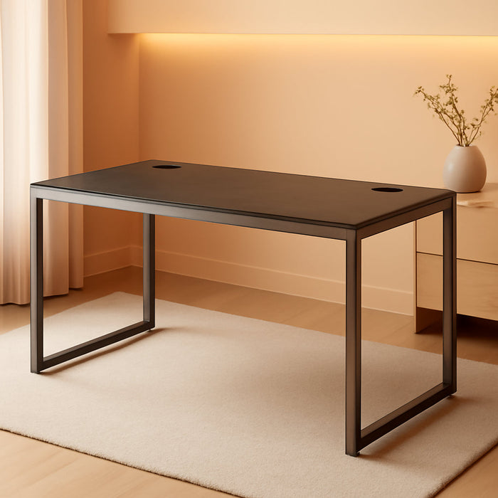 55-Inch Espresso Computer Desk for Home Office