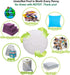 Cream Wedding Pouf Cover & Storage Solution