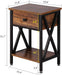 Versatile X-Design Brown Nightstand