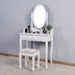 Girls Vanity Table Set with Mirror