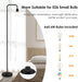 Modern LED Floor Lamp with Hanging Clear Glass Shade