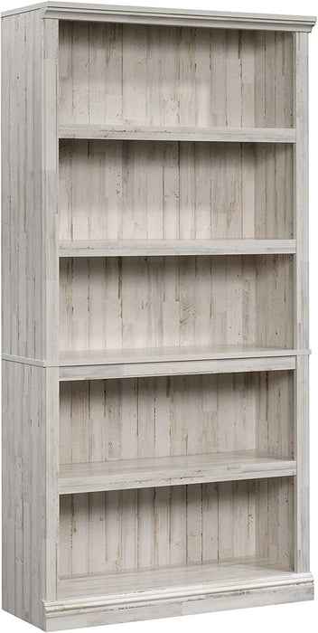 White Plank Bookcase with 5 Shelves