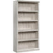 White Plank Bookcase with 5 Shelves