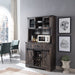 Farmhouse Bar Cabinet with Sliding Barn Door