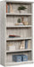 White Plank Bookcase with 5 Shelves