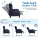 Wingback Recliner Chair with Massage and Heat (PU Leather)