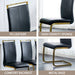 Modern Dining Chairs Set of 4, Side Dining Room Chairs with Golden Legs