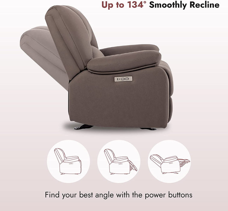 Performance Fabric Electric Glider Reclining Chair