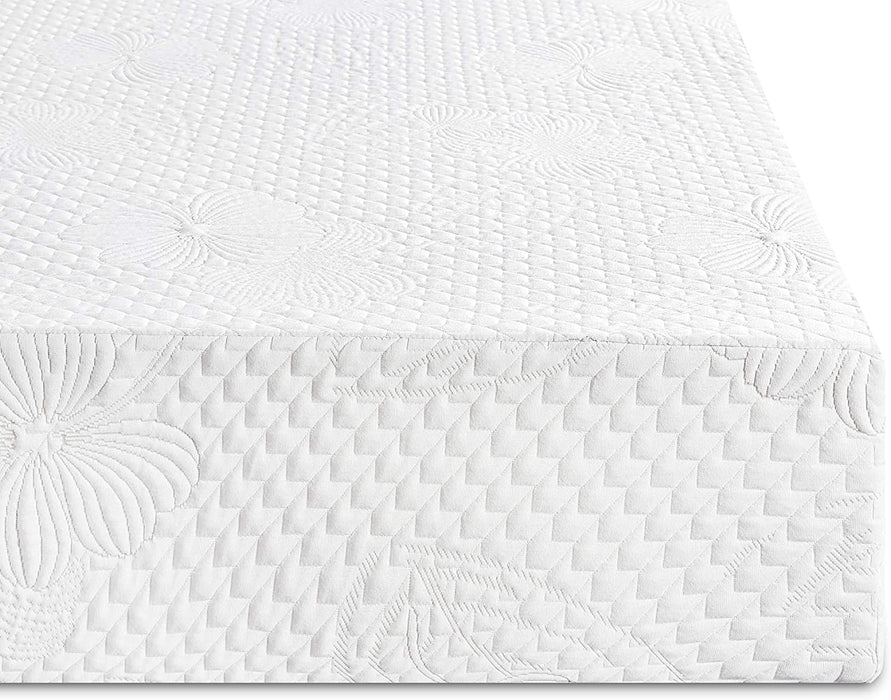 White Full Size Gel Memory Foam Mattress