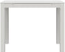 White Parsons Desk with Drawer, 19.7D X 39W X 30H