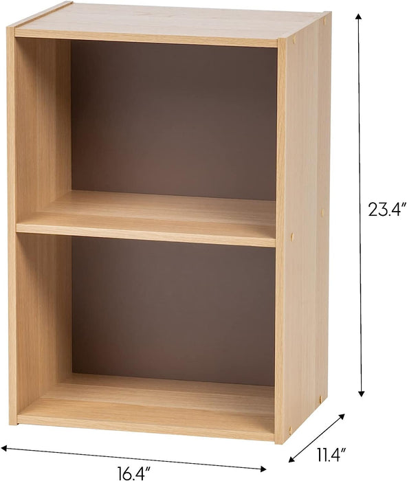  IRIS USA Small Spaces Wood, Bookshelf Storage Shelf
