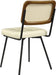 Rattan Dining Chairs, Set of 2, Mid Century Modern