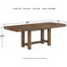 Moriville Farmhouse Dining Extension Table, Seats up to 8