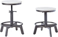 Torjin Industrial Adjustable Height Barstool