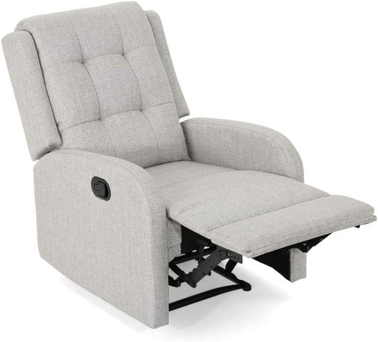 Smith Traditional Recliner, Beige + Black