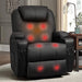 Light Black Power Lift Recliner with Heat & Massage