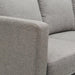 Rivet Revolve Upholstered Sofa with Chaise, Grey