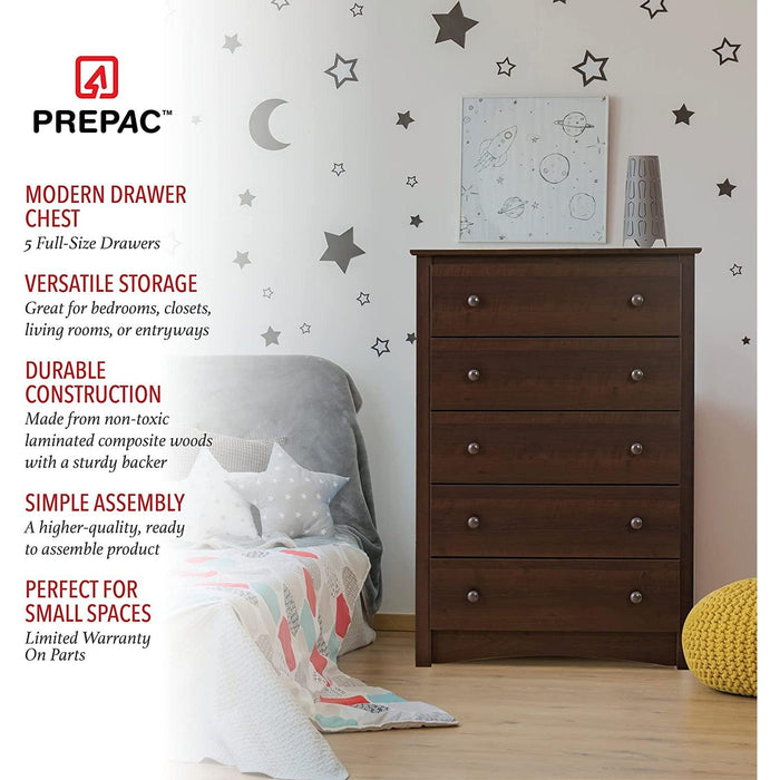 Fremont 5-Drawer Chest in Espresso