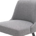 Set of 2 Grey Performance Fabric Dining Chairs