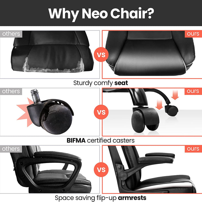 Ergonomic Black Office Chair with Swivel Wheels