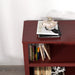 Cherry Wood Bookcase with Adjustable Shelves