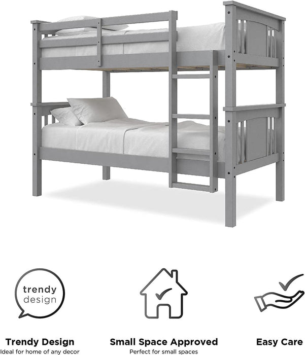 Dylan Kids Bunk Beds, Twin, White