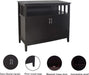 Kitchen Dining Room Buffet Storage Cabinet with Adjustable Shelf