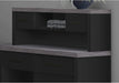 L-Shaped Desk with Hutch and Set-Up Option, Black