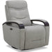 Fabric Power Swivel Glider Rocker Recliner Chair (Light Grey)