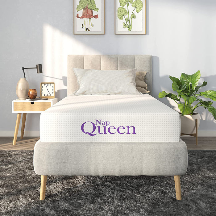 Queen Medium Firm Memory Foam Mattress, 6″ Bamboo Charcoal