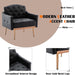 Modern Tufted Accent Chair with Gold Legs